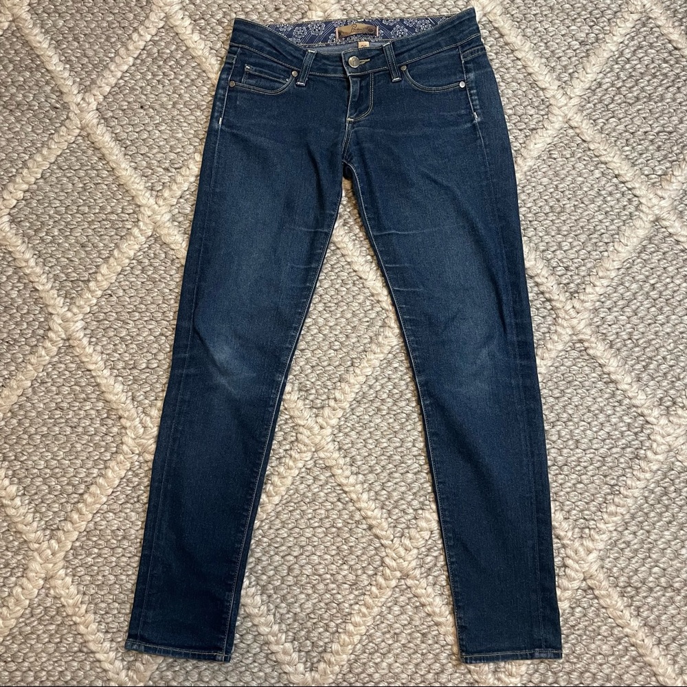PAIGE Premium Denim Low Rise Skinny Blue Jeans - Women’s Size 25